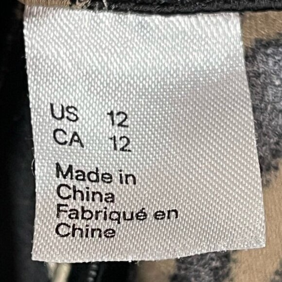 H&M Divided Zebra Print Midi Skirt - Women’s Size 12 - Picture 4 of 10